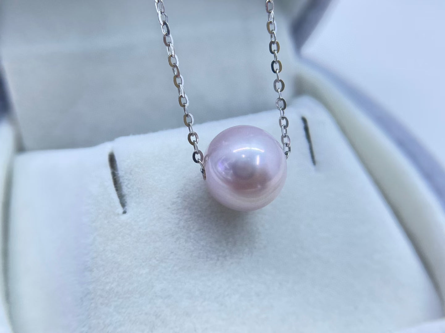High quality pink color Edison pearl pendant