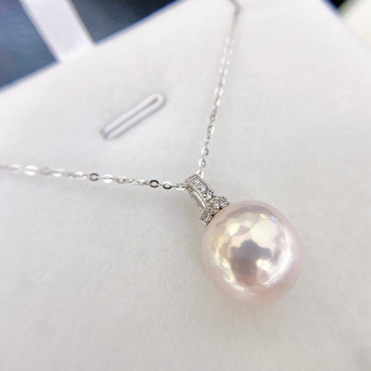 High quality aurora white color Edison pearl pendant
