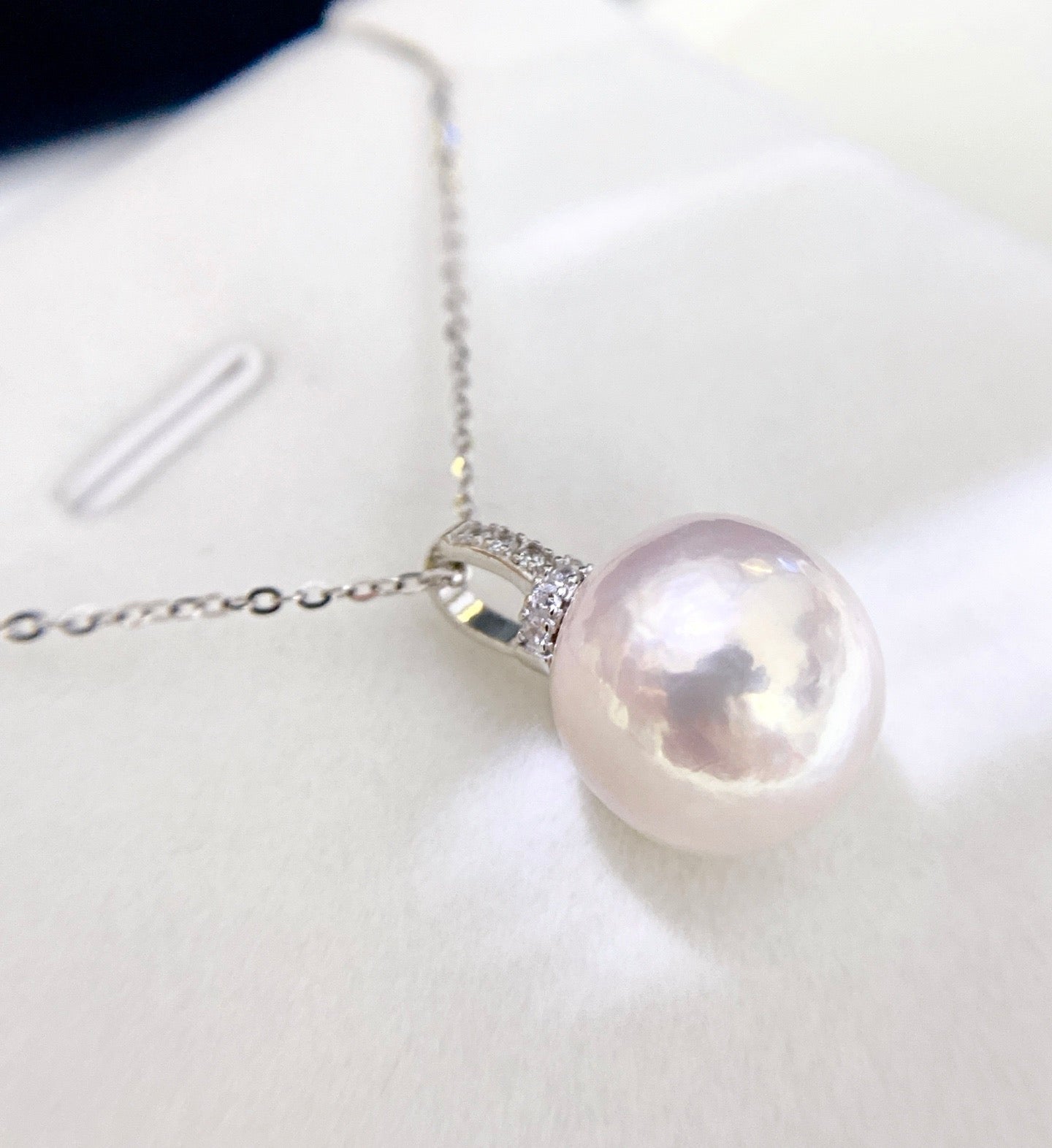 High quality aurora white color Edison pearl pendant