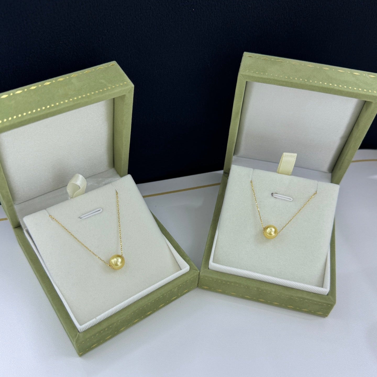 High quality medium gold color Golden southsea pearl pendant