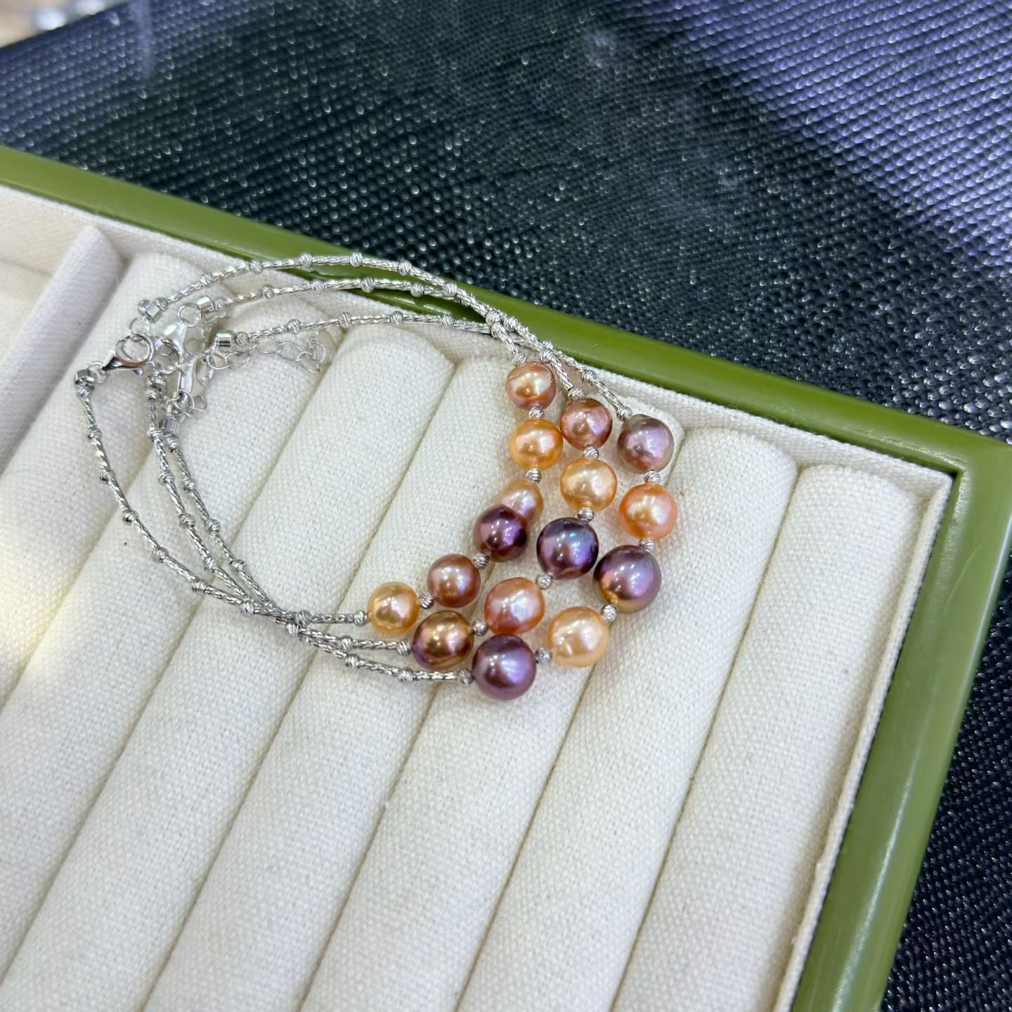 High quality candy color Edison baroque pearls bracelets