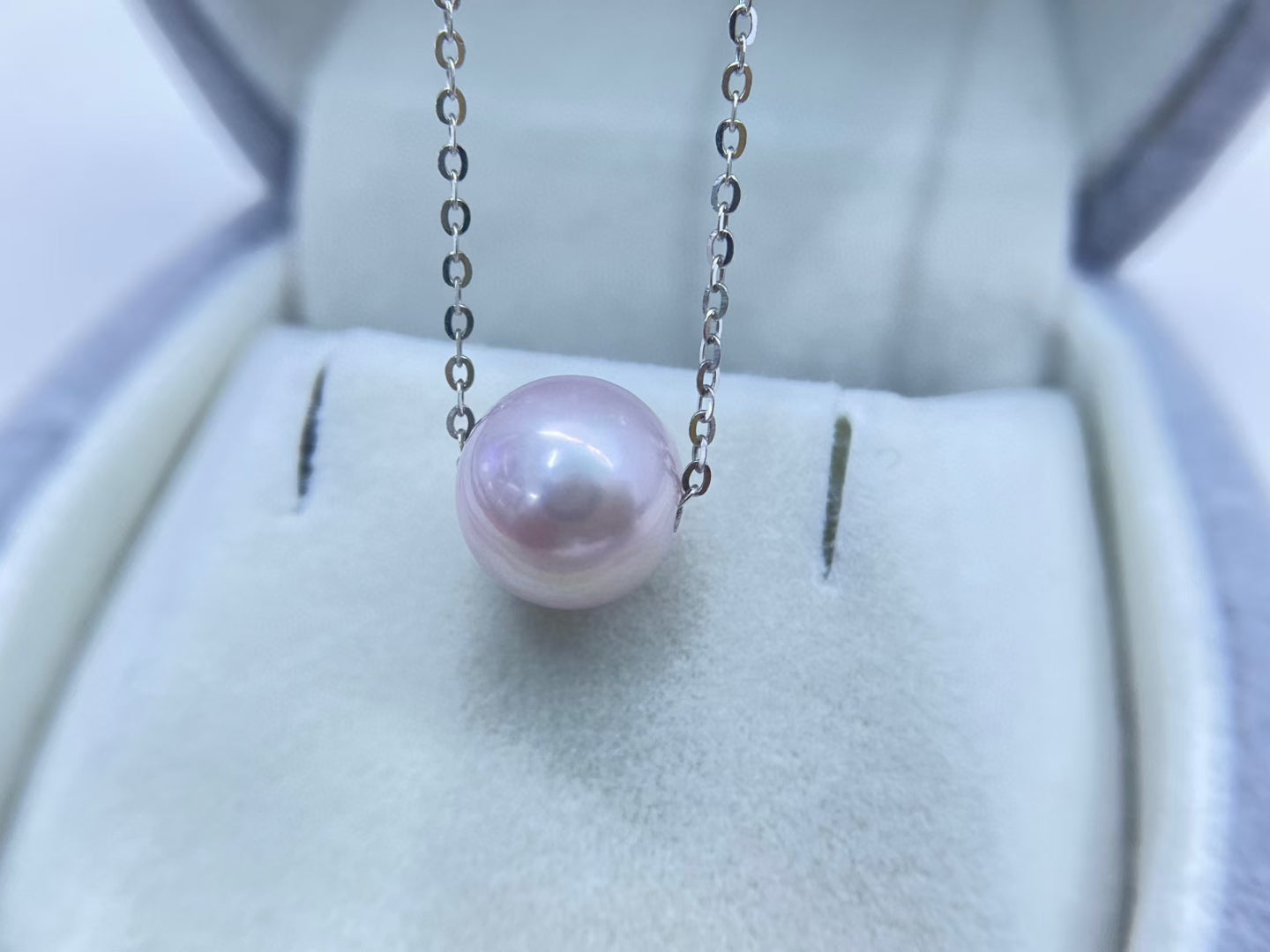 High quality pink color Edison pearl pendant