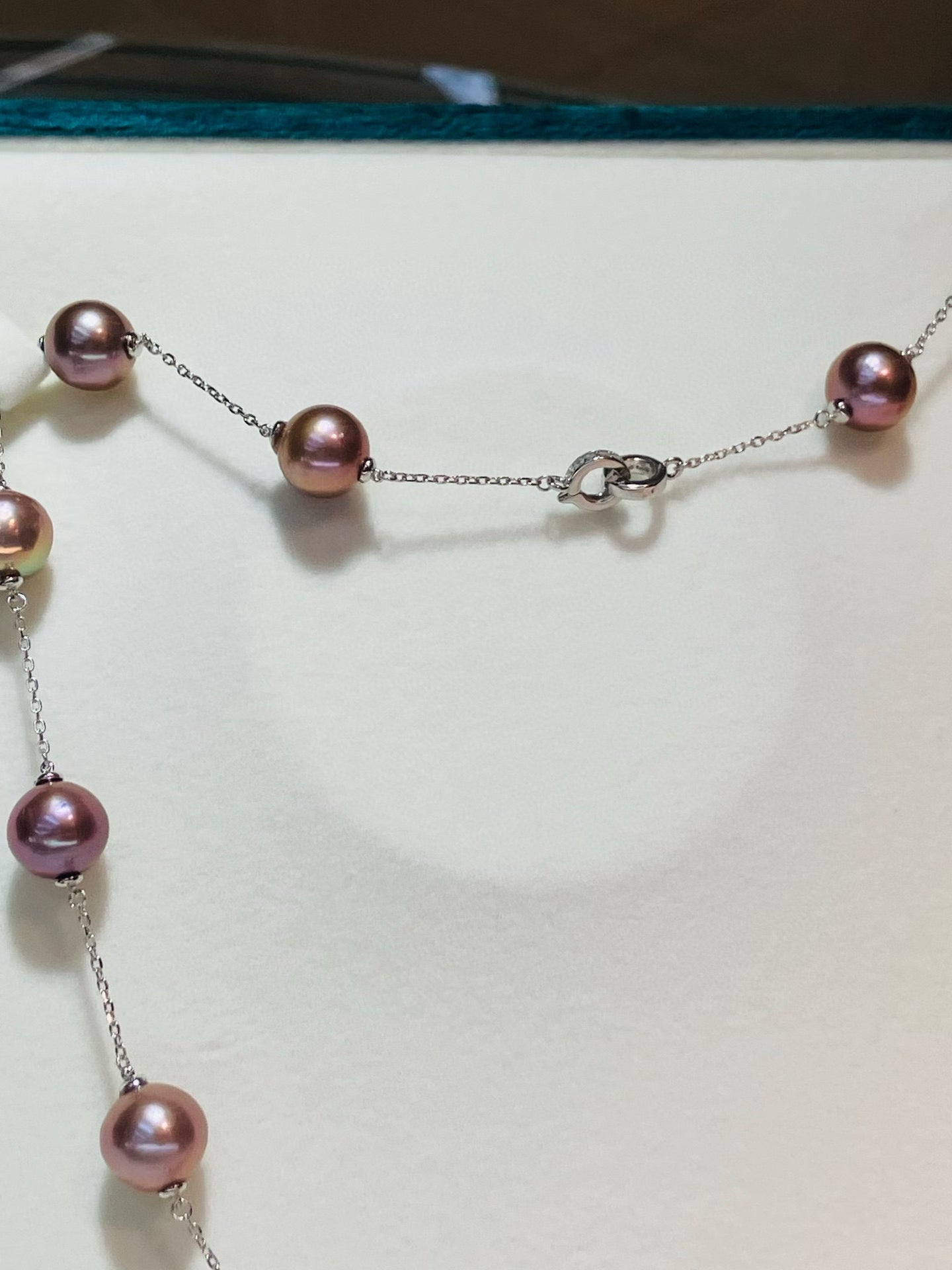 High quality  “Full Star”purple color Edison pearls necklace