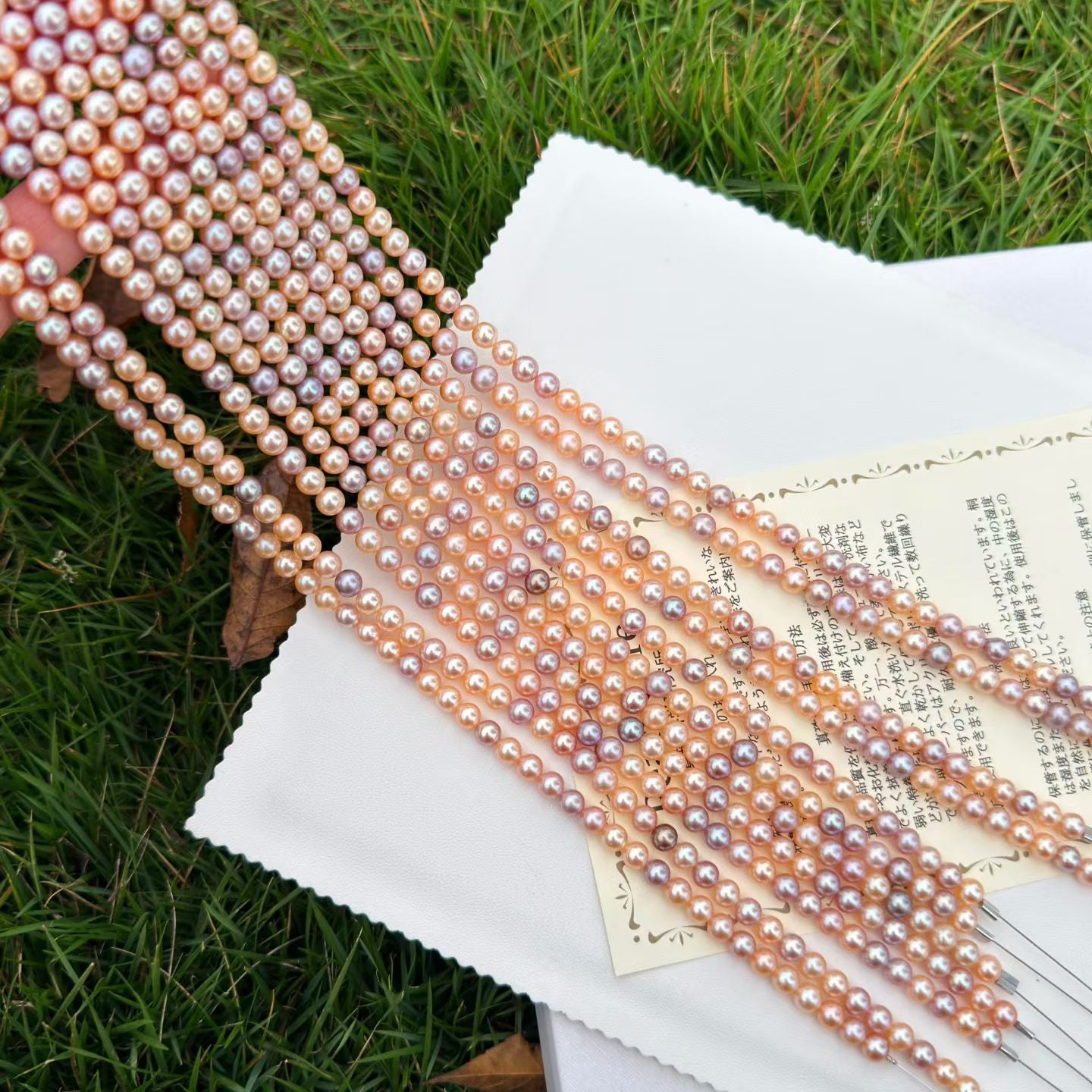 High quality aurora candy color freshwater pearls necklaces