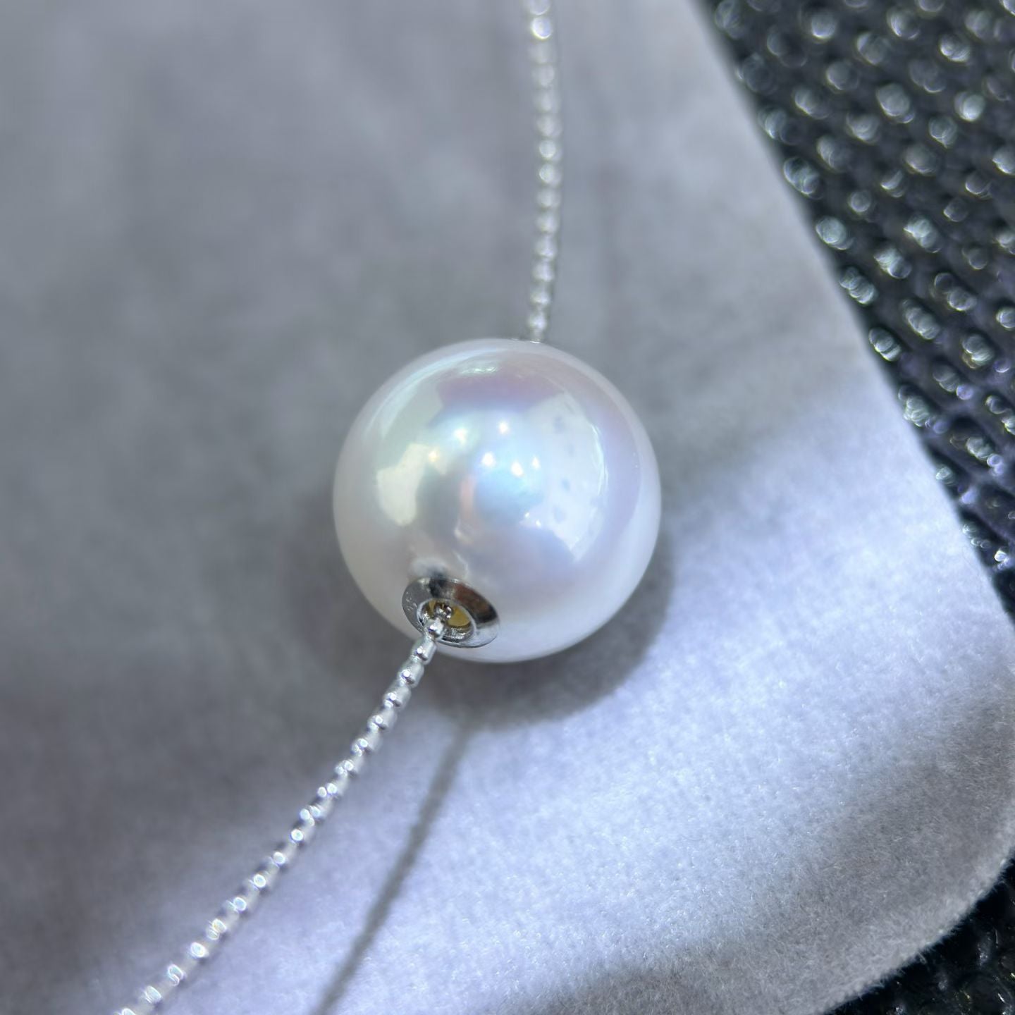 High quality aurora white color Edison pearl pendant
