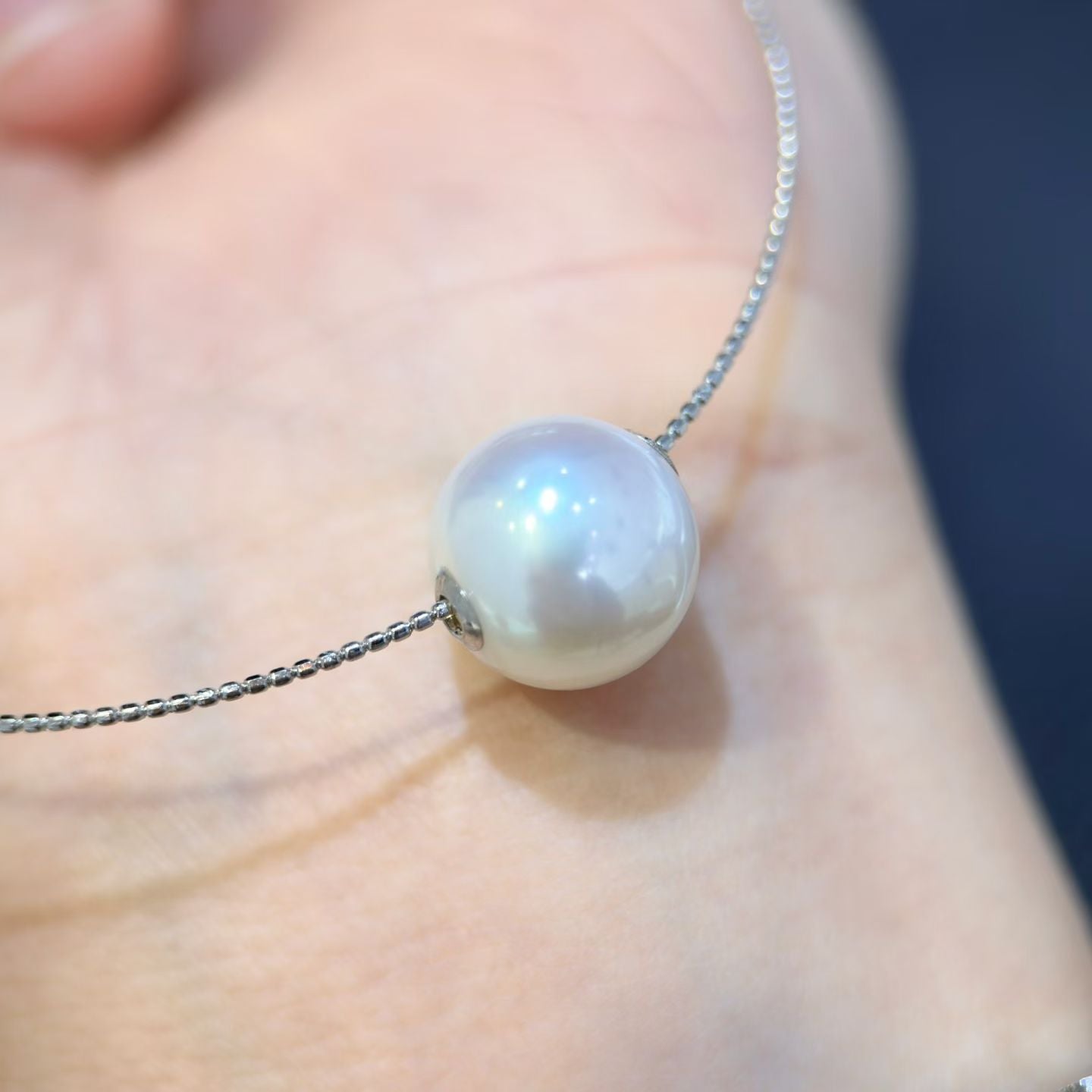 High quality aurora white color Edison pearl pendant