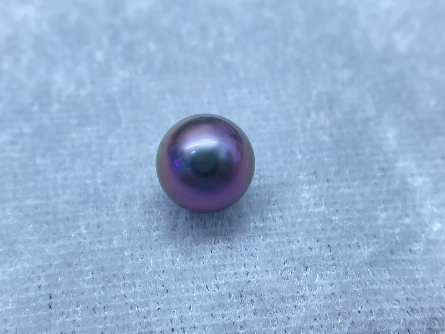 High quality rare natural malachite purple Tahitian pearl loose bead