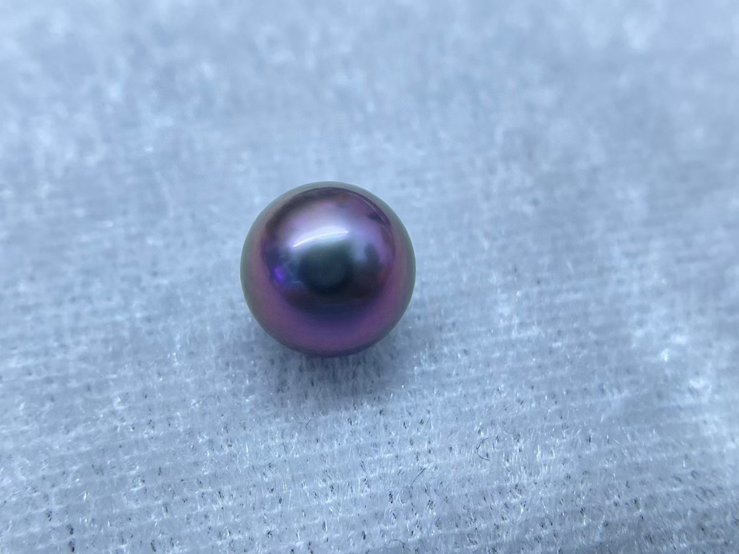 High quality rare natural malachite purple Tahitian pearl loose bead