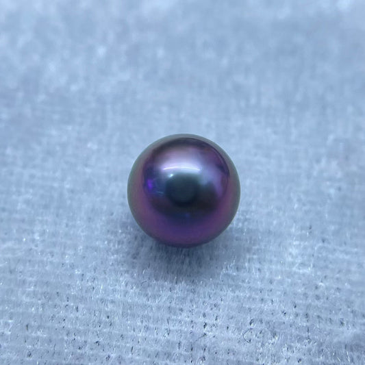 High quality rare natural malachite purple Tahitian pearl loose bead