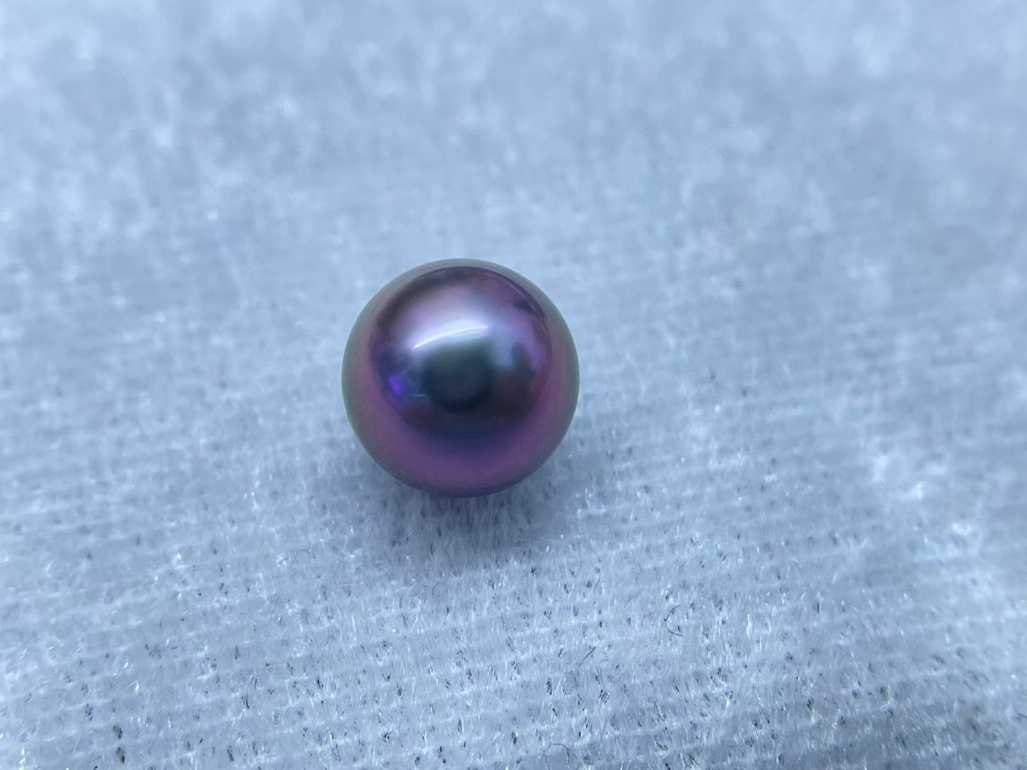 High quality rare natural malachite purple Tahitian pearl loose bead