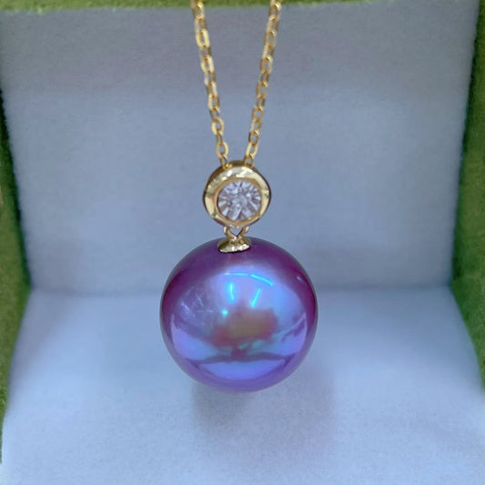 High quality “Monster purple”color Edison pearl pendant