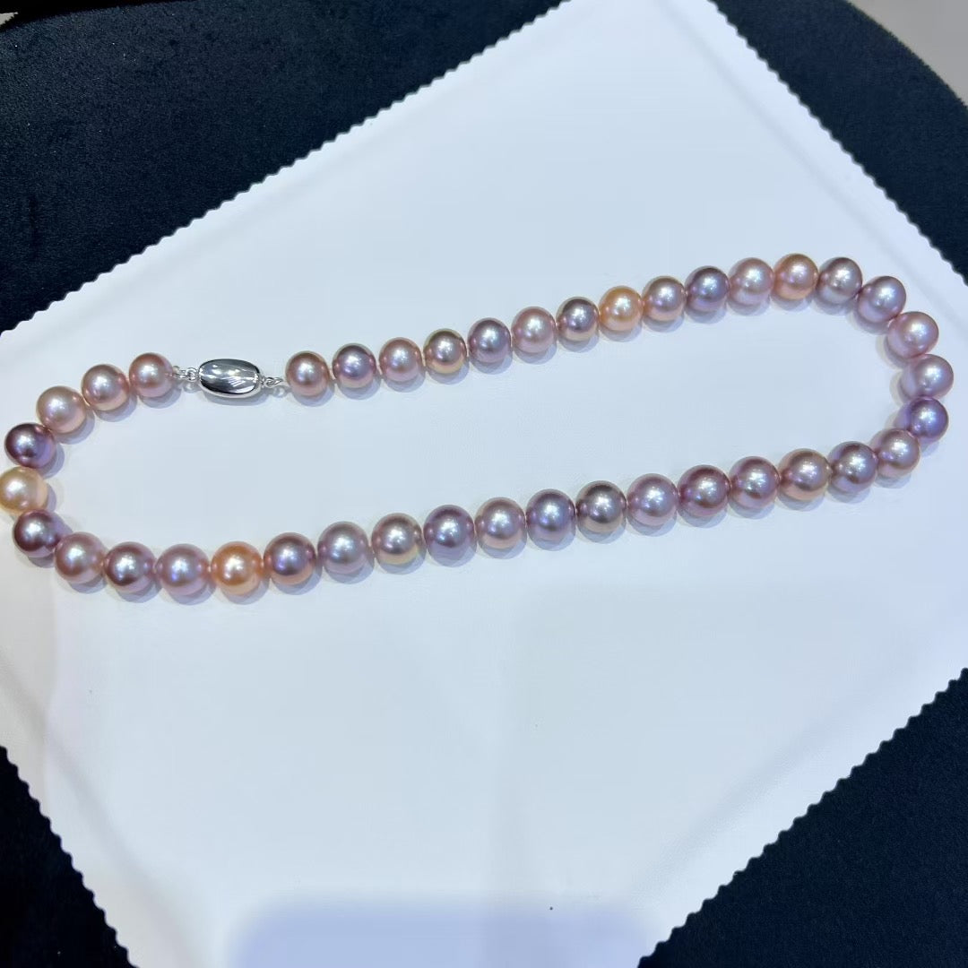 High quality candy color Edison pearls necklace