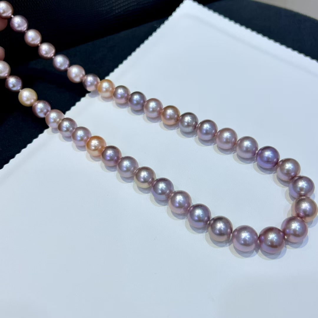 High quality candy color Edison pearls necklace