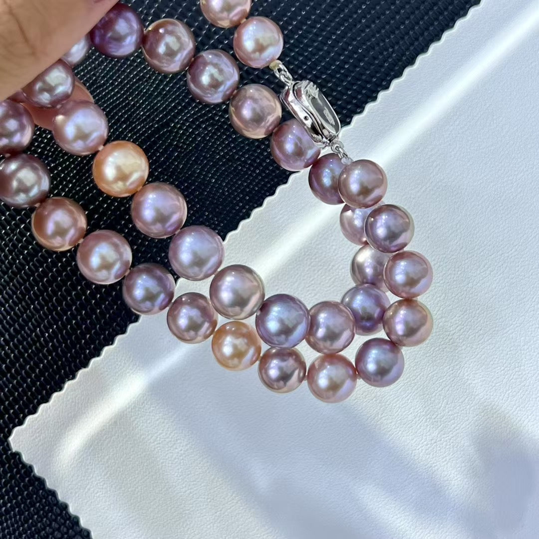 High quality candy color Edison pearls necklace