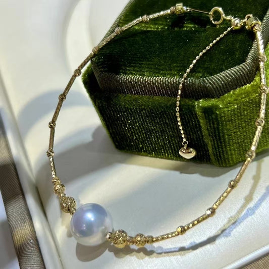 High quality aurora white Edison pearl bracelet