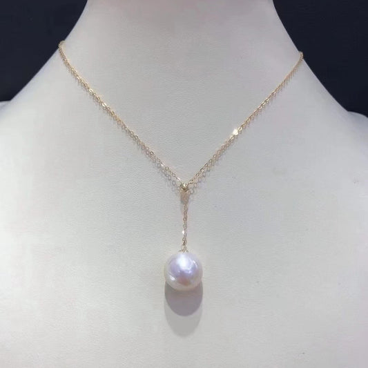High quality aurora white color Edison pearl pendant