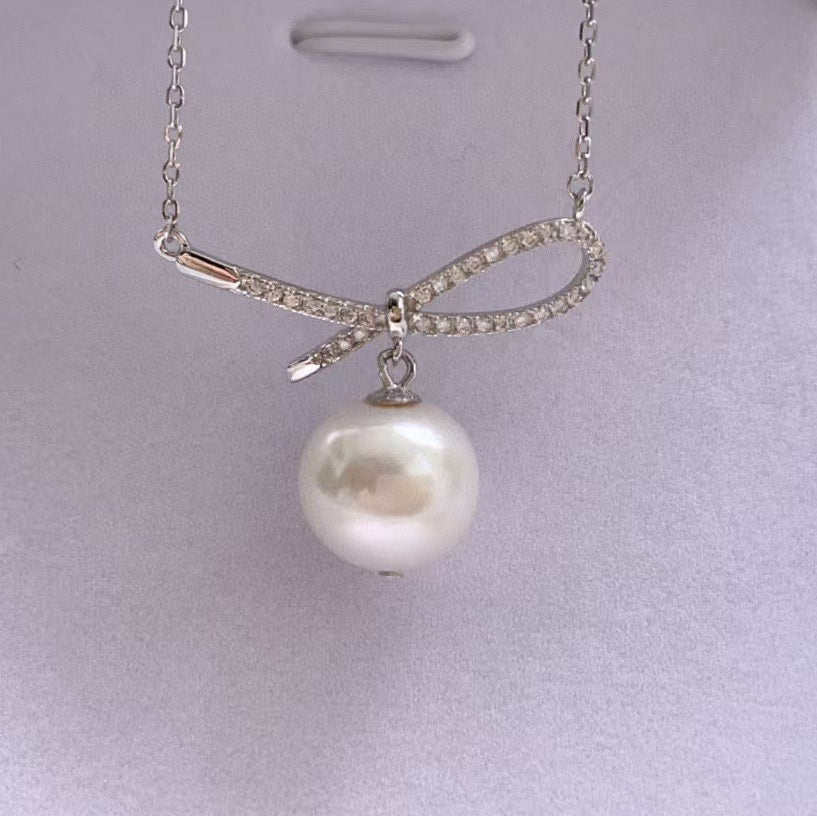 High quality aurora white color Edison pearl pendant