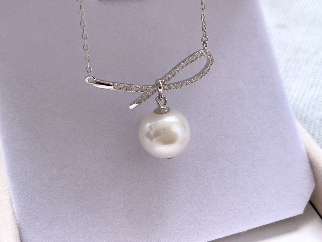 High quality aurora white color Edison pearl pendant
