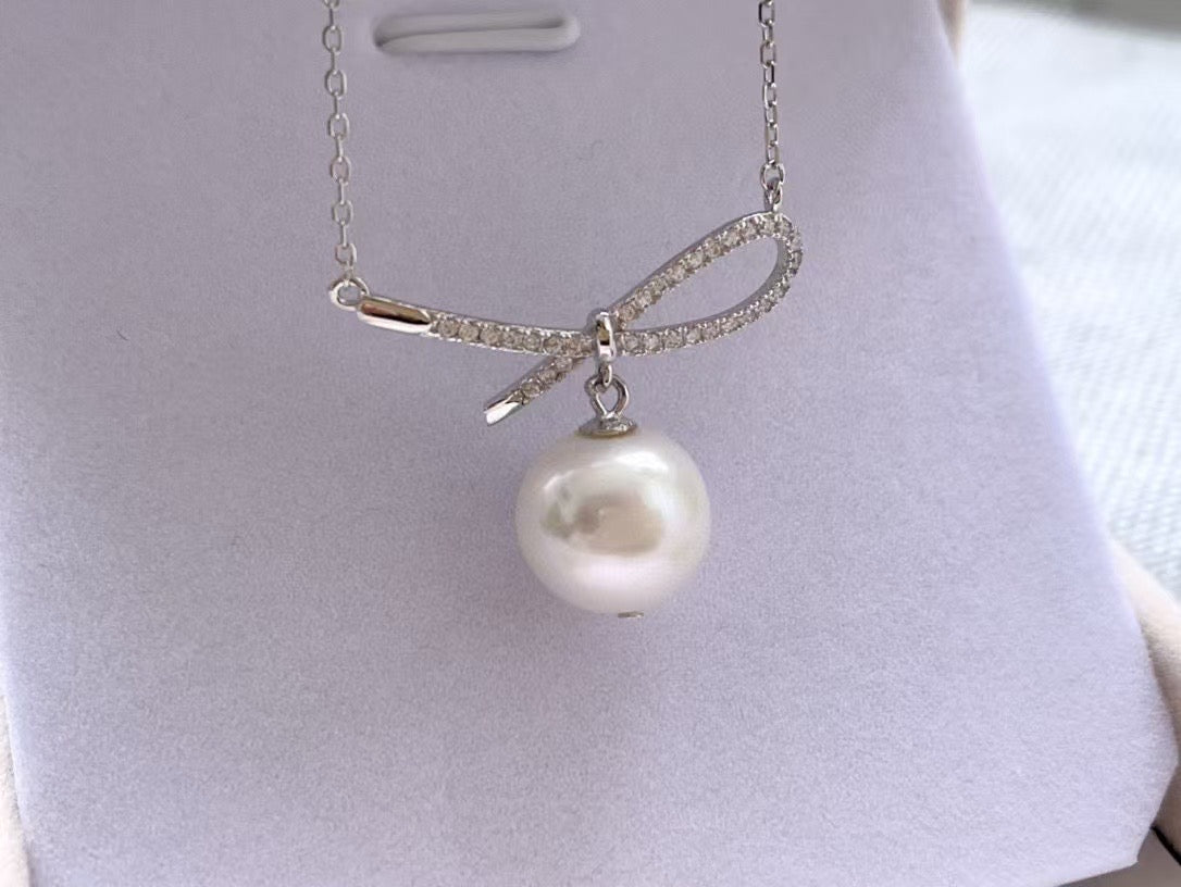 High quality aurora white color Edison pearl pendant