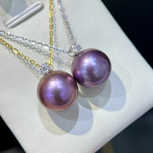 High quality monster purple color Edison pearl pendant