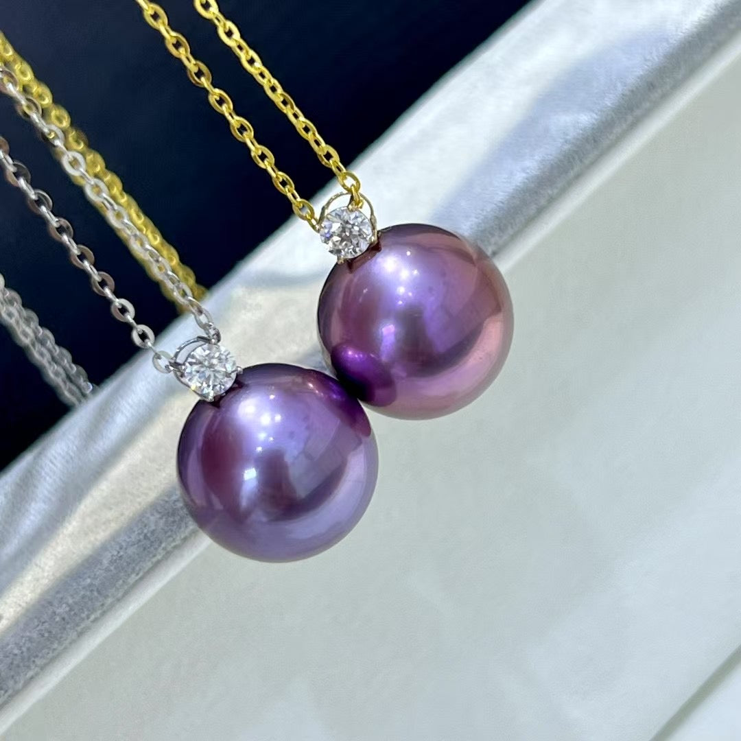 High quality monster purple color Edison pearl pendant