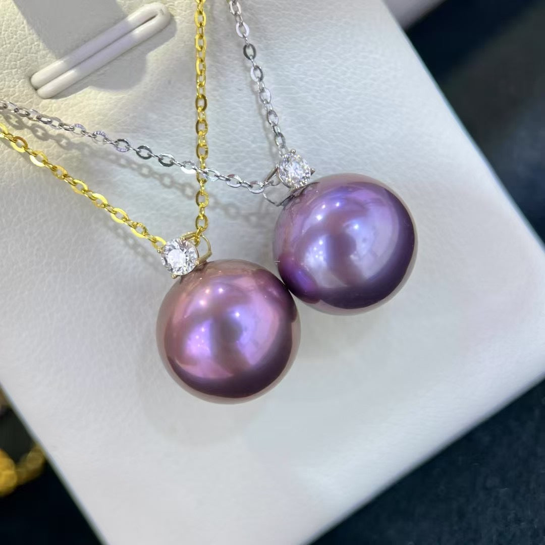 High quality monster purple color Edison pearl pendant