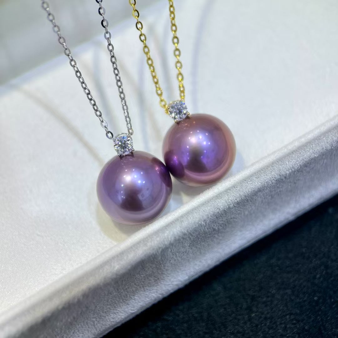 High quality monster purple color Edison pearl pendant