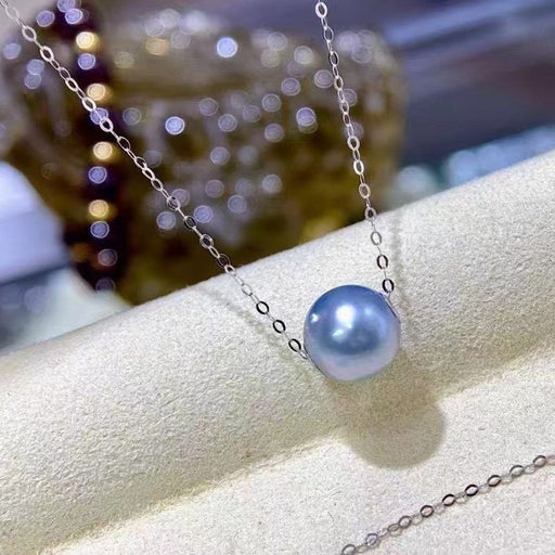 High quality aurora silver blue color seawater MADAMA pearls pendant