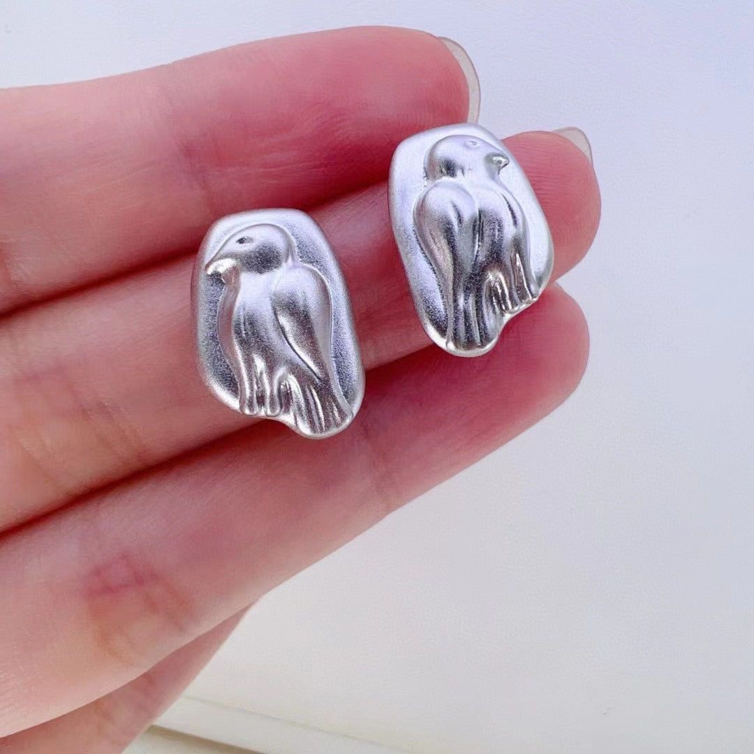 High quality aurora white color baroque pearls earrings