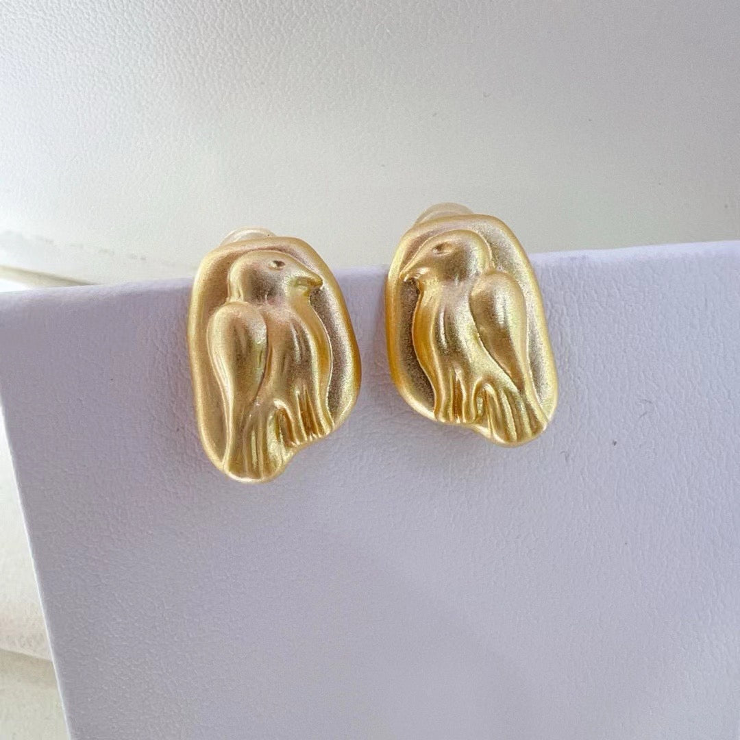 High quality aurora white color baroque pearls earrings