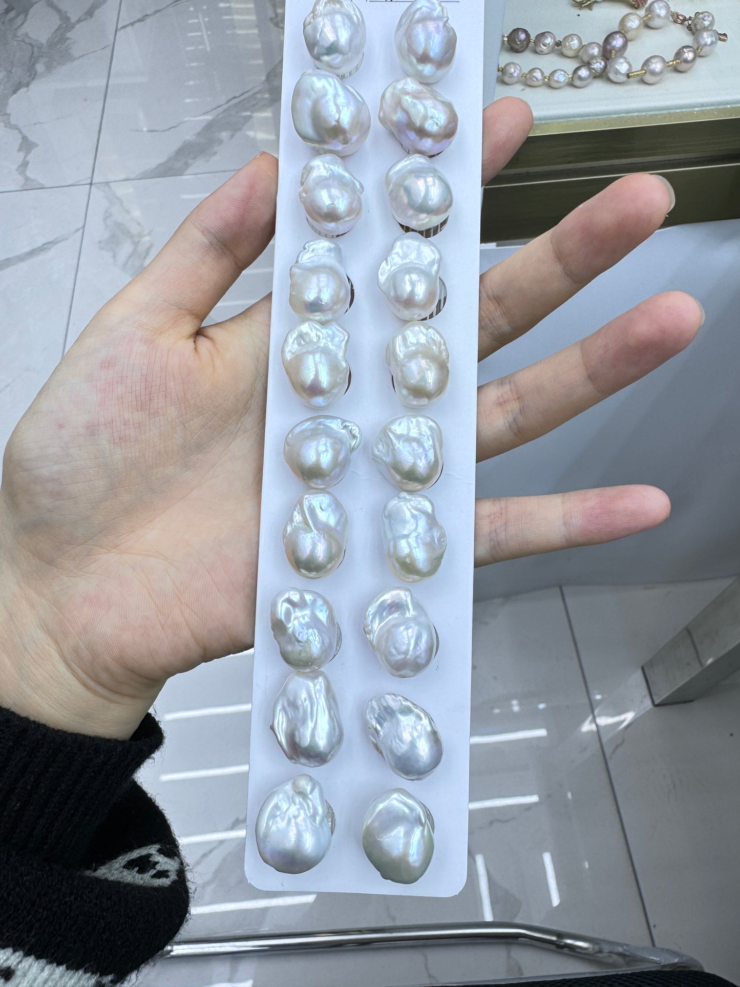 Top quality baroque pearls pairs and strands wholesale