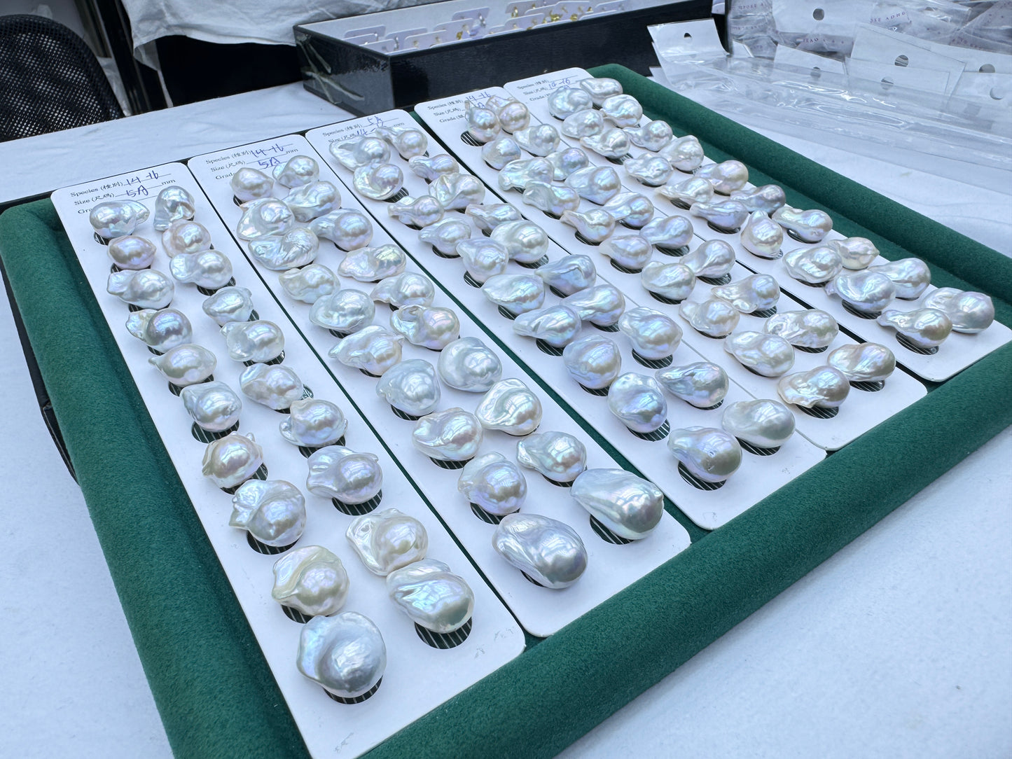 Top quality baroque pearls pairs and strands wholesale