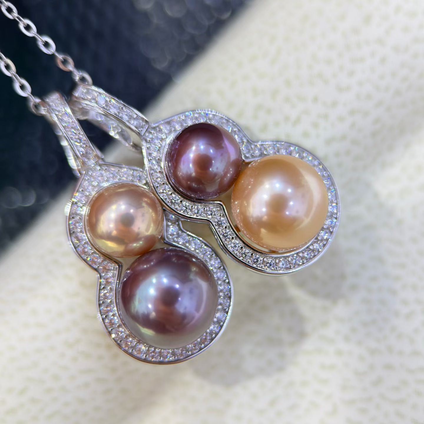 High quality  Multi color freshwater pearls earrings or pendant