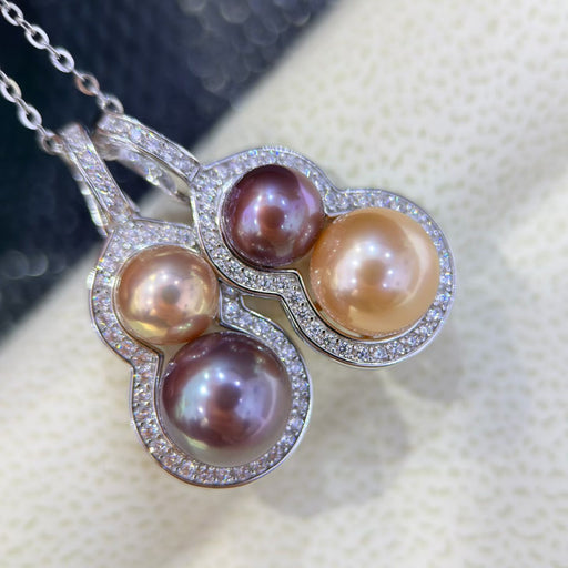 High quality  Multi color freshwater pearls earrings or pendant